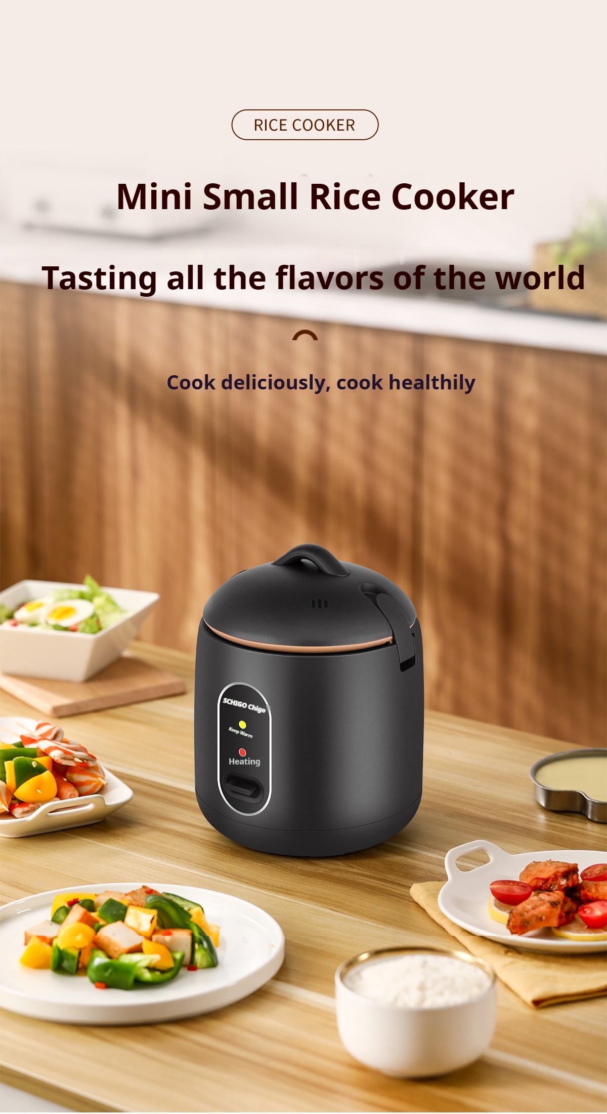 【Sg In Stock】Mini Rice Cooker Non Stick With Steamer Multi Cook One ...