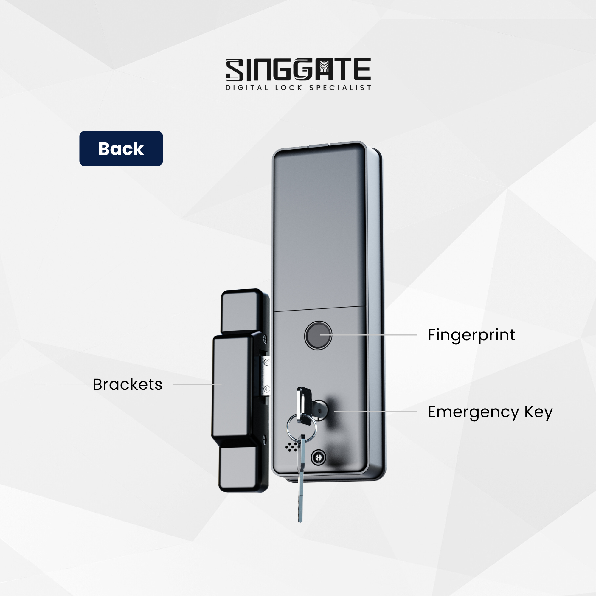 【SG60 Edition】FREE Installation | Singgate【RM60】Metal Gate Digital Rim ...