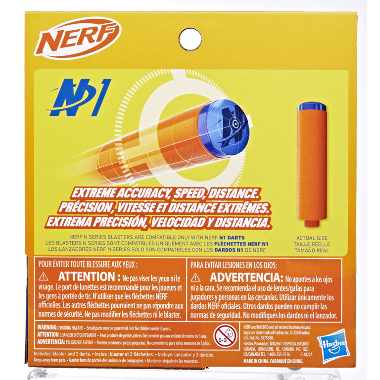 Nerf N Series N1 Darts, Includes 80 Darts, Compatible Only With Nerf N Series Blasters, Outdoor Games, Ages 8