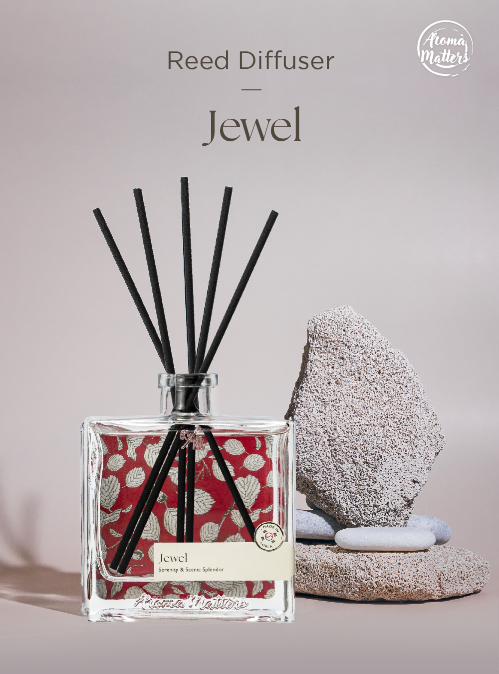 Aroma Matters Jewel Reed Diffuser Made In Korea 120ml and 250ml ...
