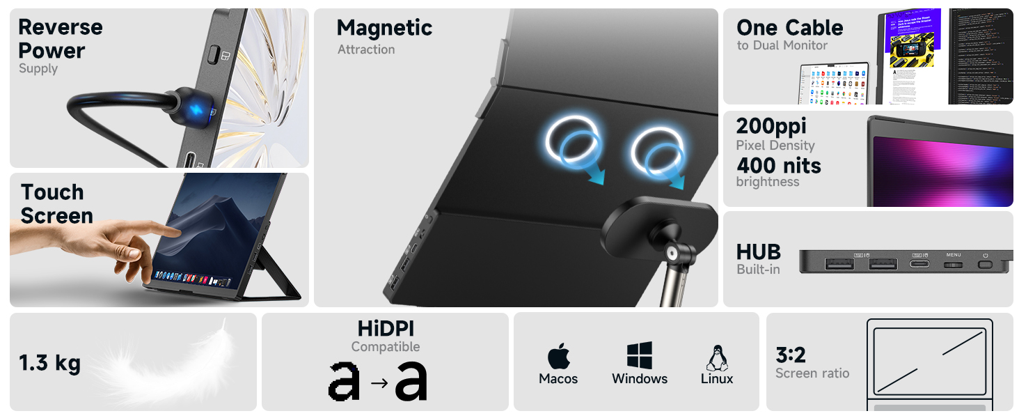 JSAUX FlipGo Pro 13.5