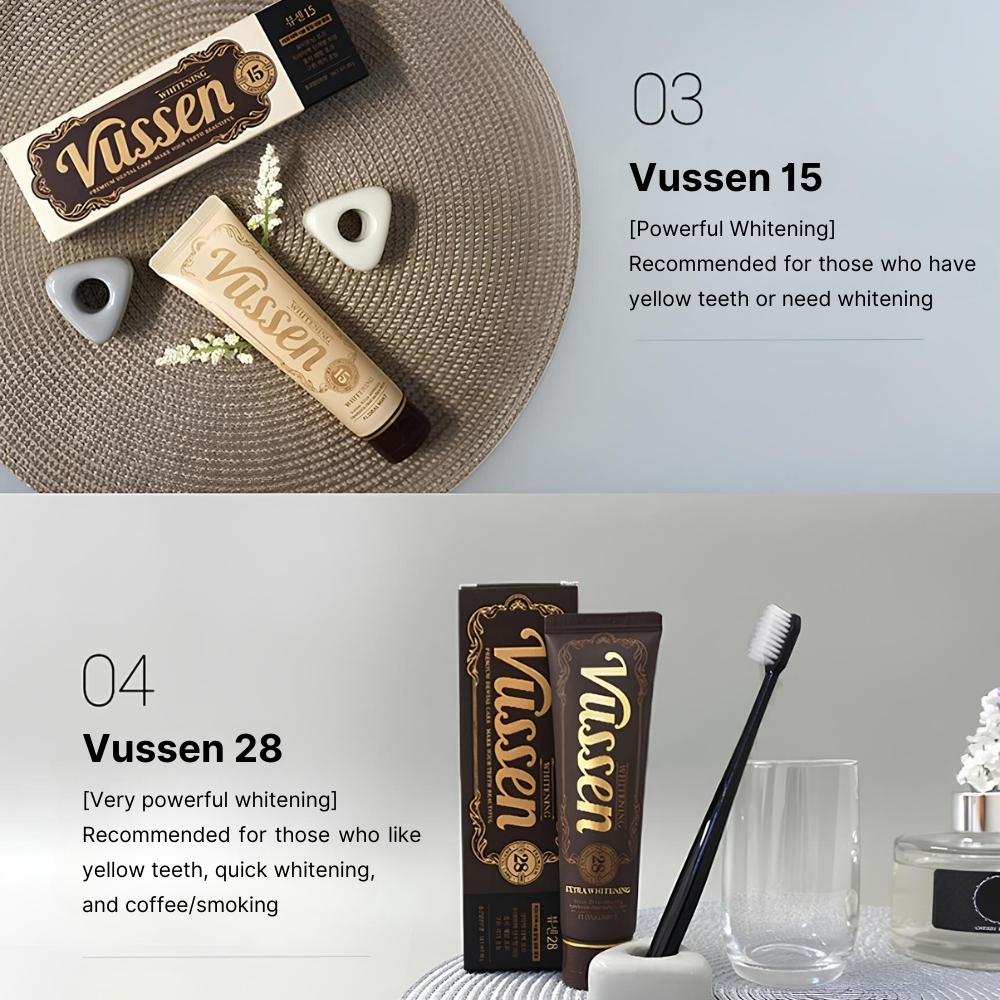 VUSSEN Whitening Toothpaste - Premium Dental Hygiene for Strong Teeth ...