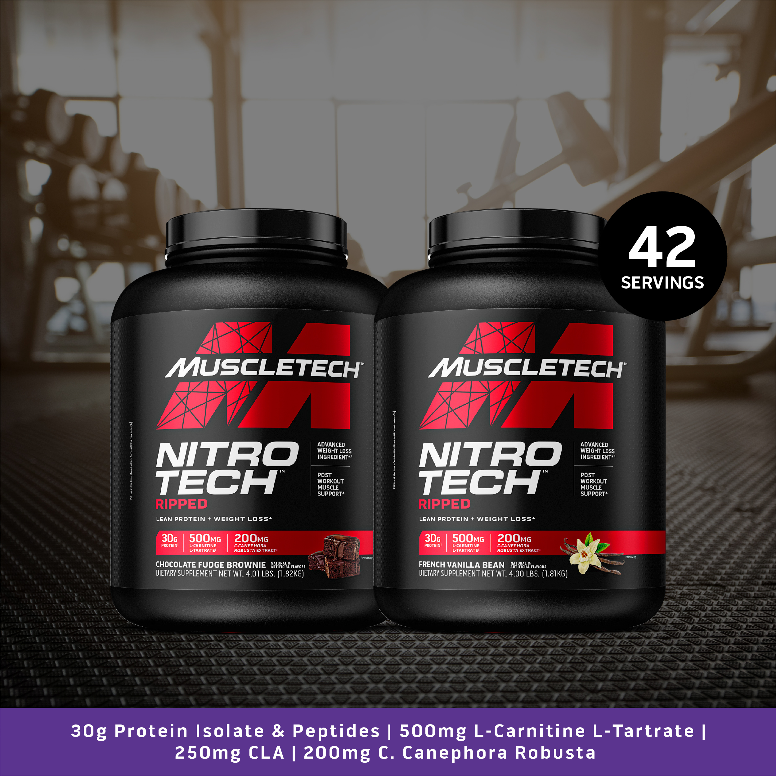 [Bundle of 2] MuscleTech NitroTech Ripped (4lbs x 2) | Shopee Singapore