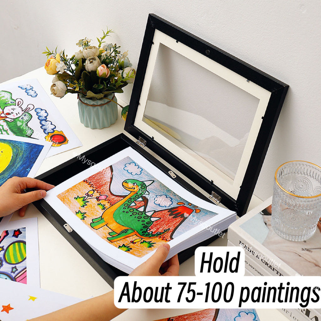 SG Seller Kids Art Frames Flip Picture Frame Art Painting Storage Frame ...