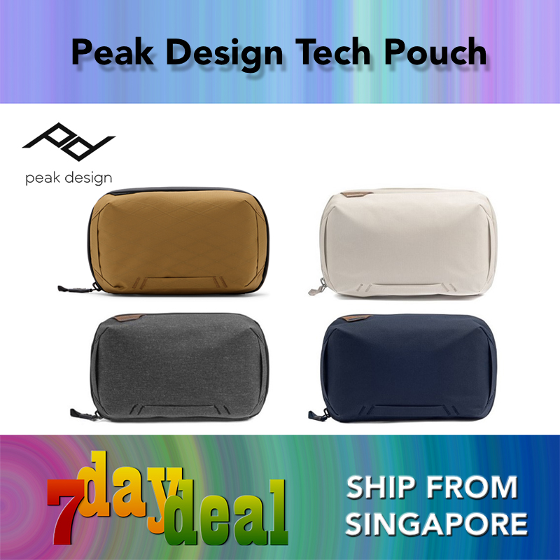 Pockets Peak Design Tech Bag Peak Design Tech Pouch (Bone Charcoal