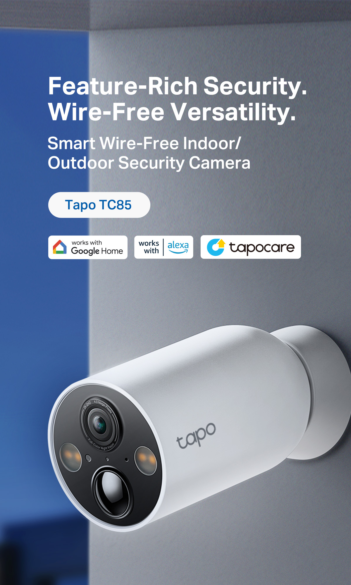 TP-Link 4MP/2K QHD Wire-Free Security CCTV 300 Days Battery Life AI ...