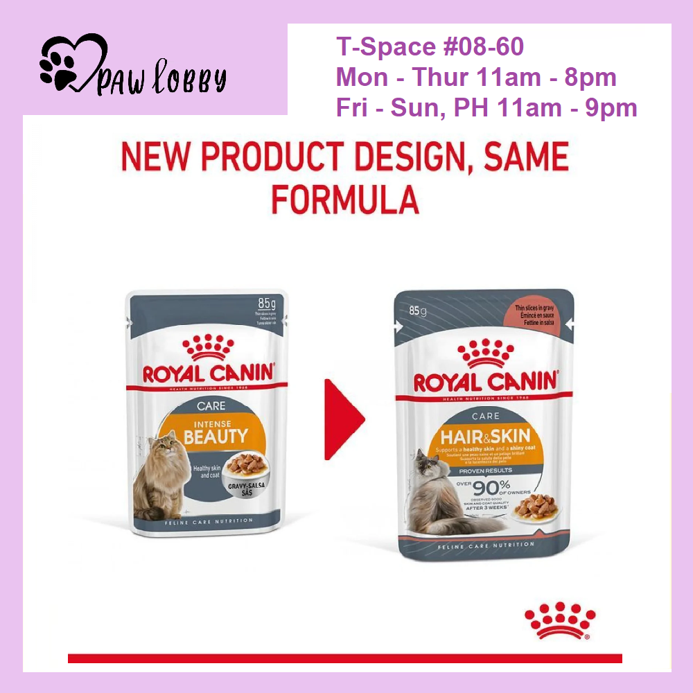 Ready Stock] Royal Canin Wet Cat Food Pouch 12 Packs, Intense
