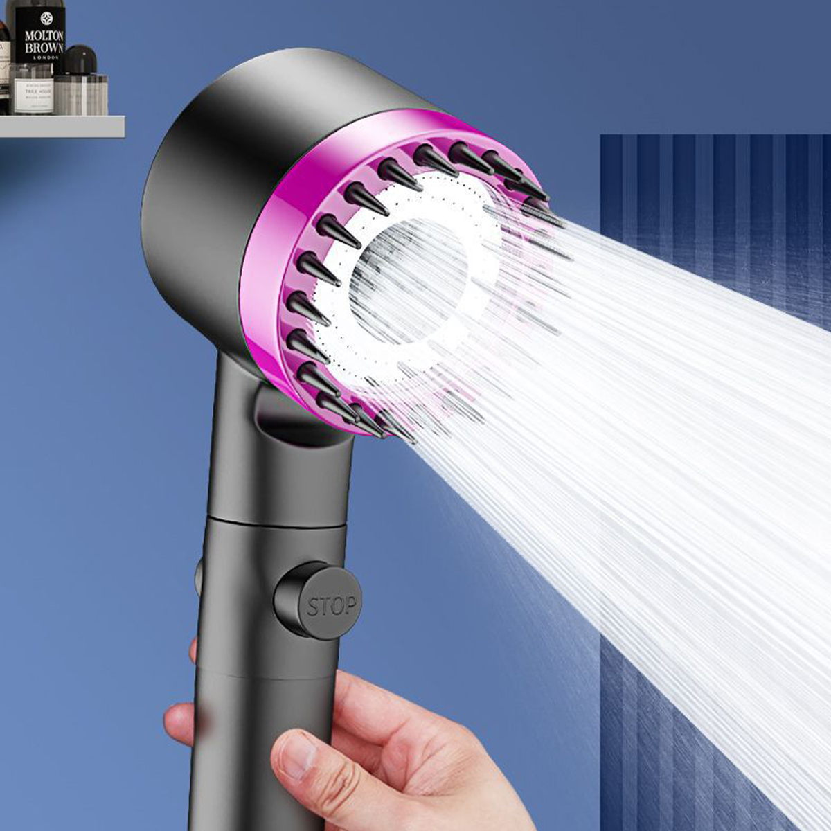 【HM】SG 3Modes High Pressure Handheld Shower Bath Water Saving ...