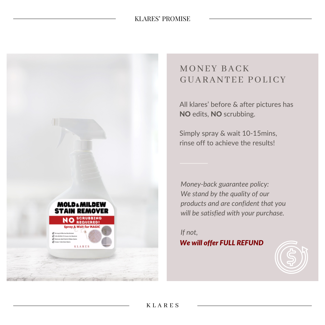 💎SG KLARES 500ml Mold Stain Mildew Stains Remover Magic Cleaning Spray ...