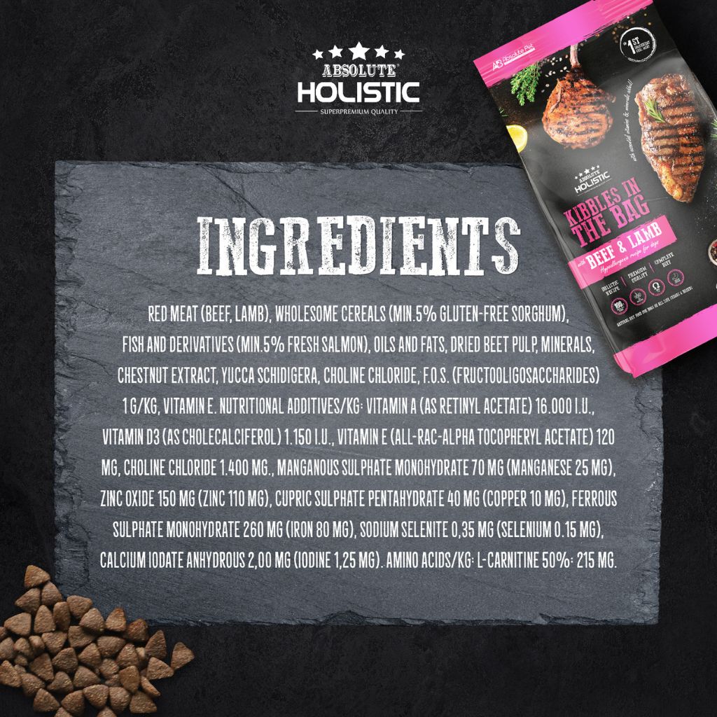 Absolute Holistic Kibbles In The Bag Dry Dog Food 2kg | 12kg | Shopee ...