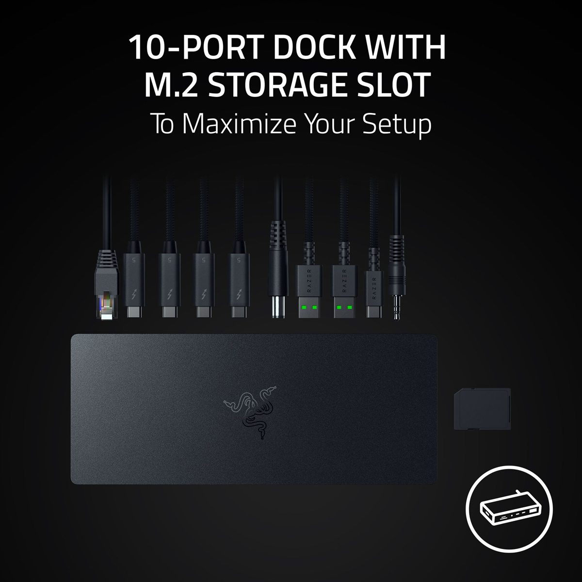 Razer Thunderbolt™ 5 Dock USB HUB – Chroma (RGB) / Mercury White | High ...