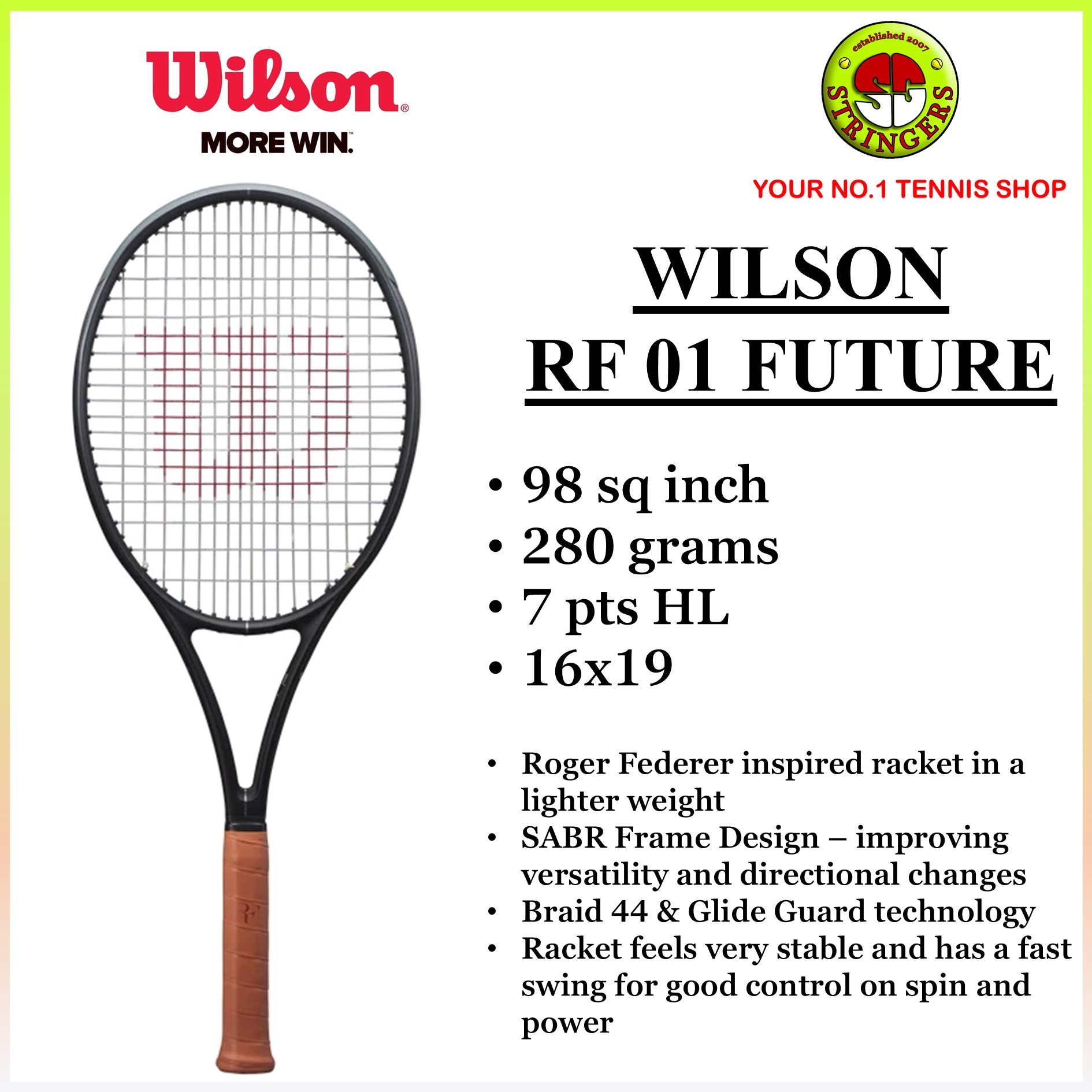 Wilson RF 01 Future Tennis Racket | Shopee Singapore