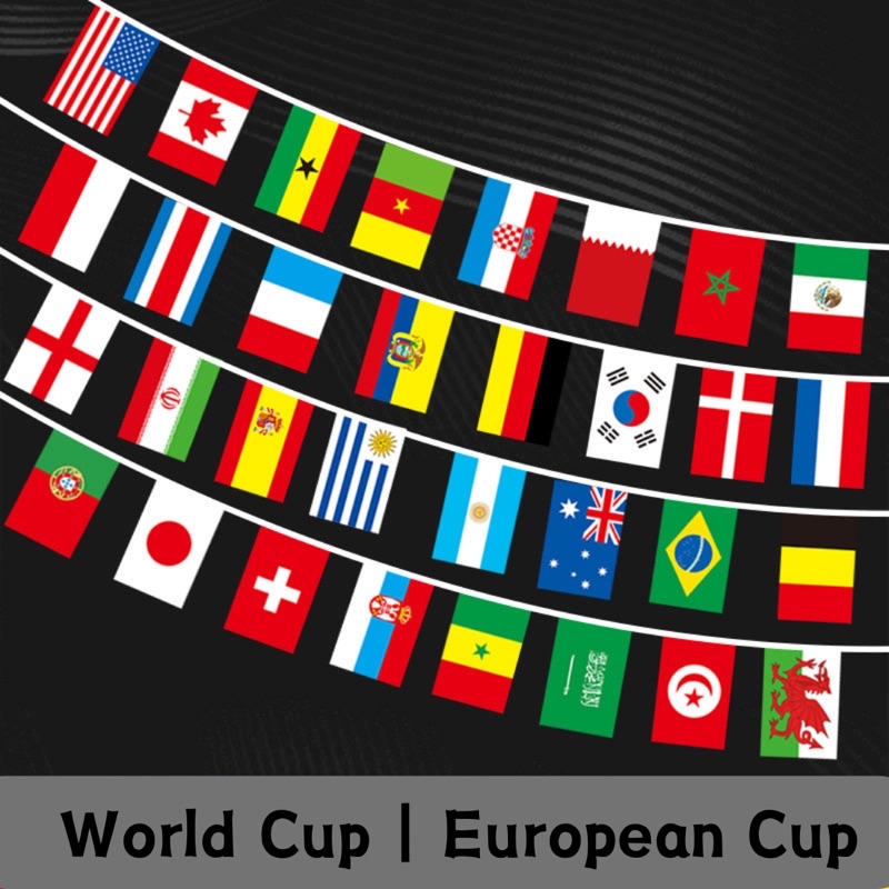 Spot Delivery 60M World Cup European Cup Fans Flags National Flags ...
