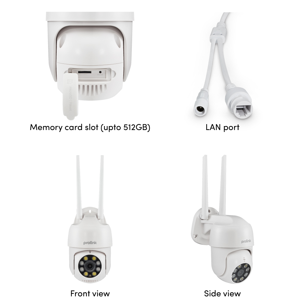 Prolink DS3103 4MP dualband Ai Outdoor Security Camera with LAN port