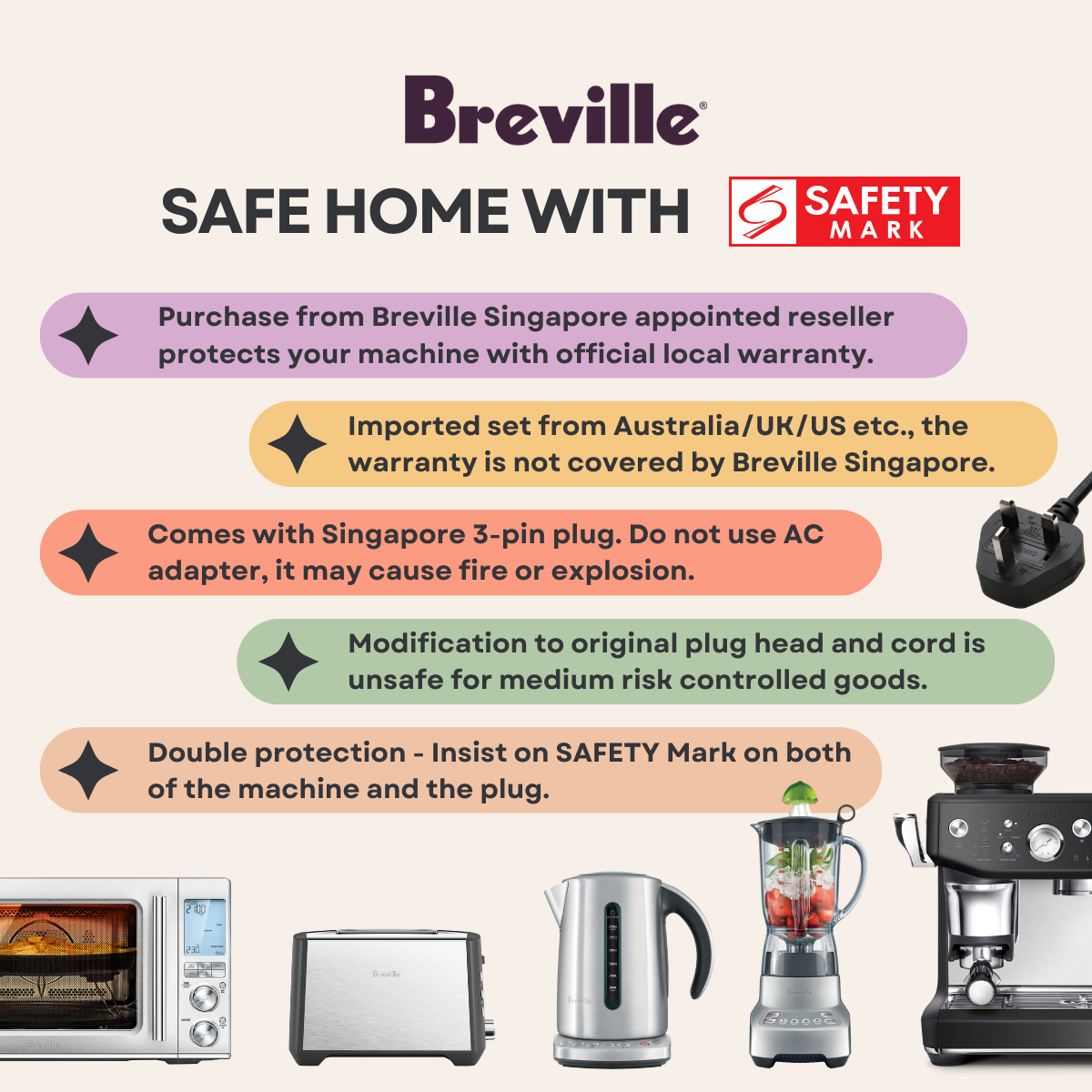 Breville BES500 Bambino® Plus Espresso Maker Shopee Singapore