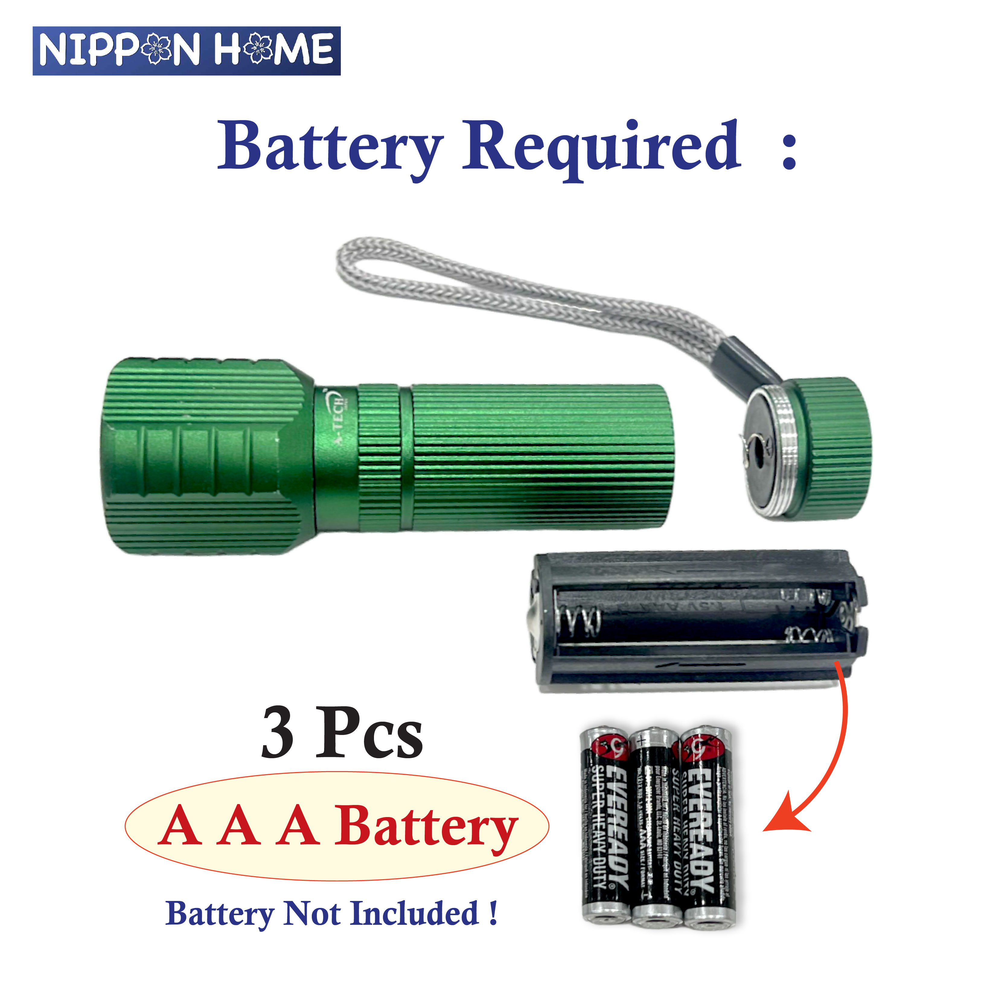 [ Electrical ] A-Tech Zoom Adjustable Torchlight 3 x AAA Battery ...
