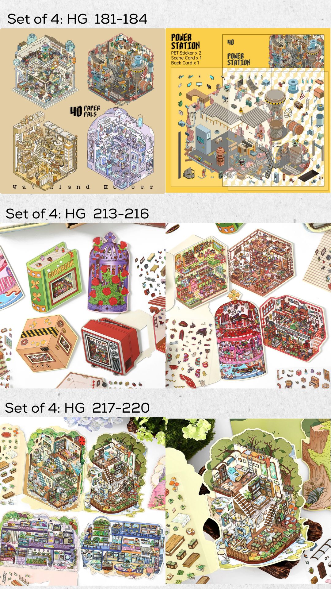 [KW] Advanced 3D Scene Sticker Complex Landscape Sticker Level 4 ...