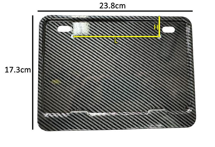 Motorcycle Rear License Plate with Carbon Frame | Shopee Singapore
