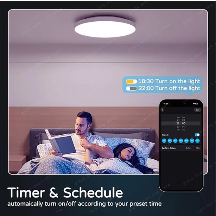 Dimming Led Ceiling Light With Remote Control RGB Modern Ceiling Lamp ...
