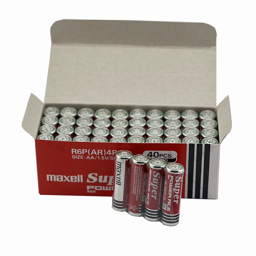 Maxell Super Heavy Duty AA Battery (40pcs per box) - R6P(AR)4P ***NEW ...