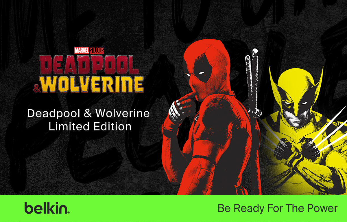 Belkin BPD004qcBR-DY Deadpool n Wolverine BoostCharge Magnetic Wireless ...