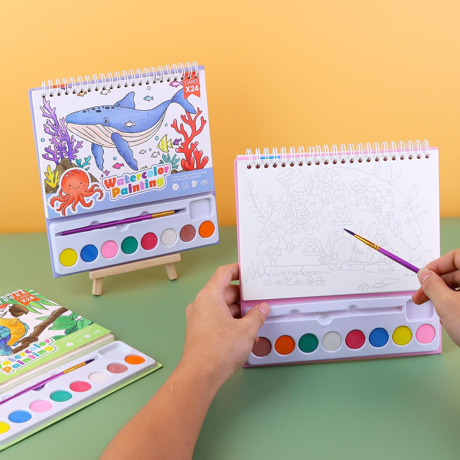 Water Coloring Book Paint Set For Kids Water Painting Books For ...