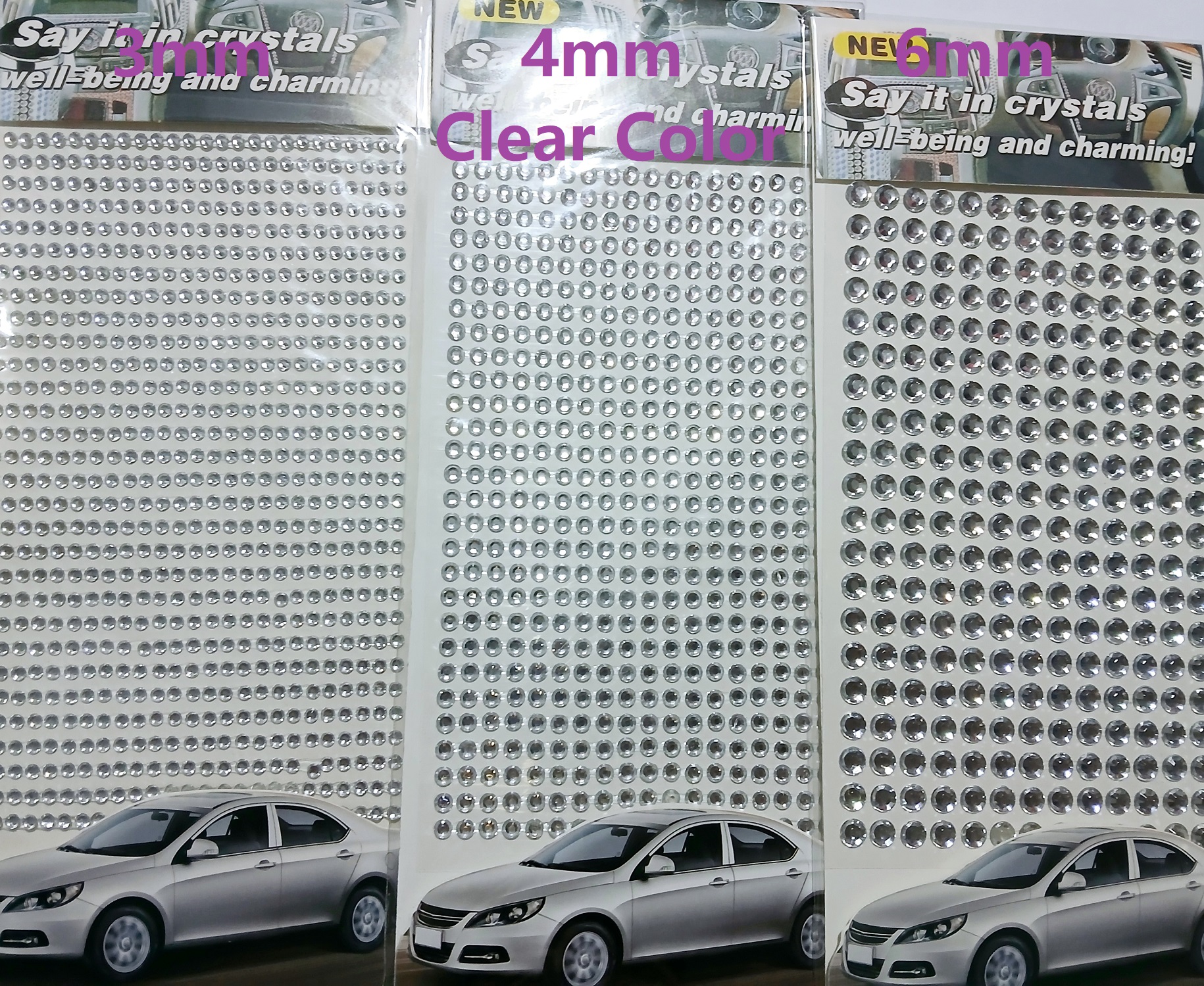 Self adhesive rhinestones sticker rhinestone paste stick gem color ...