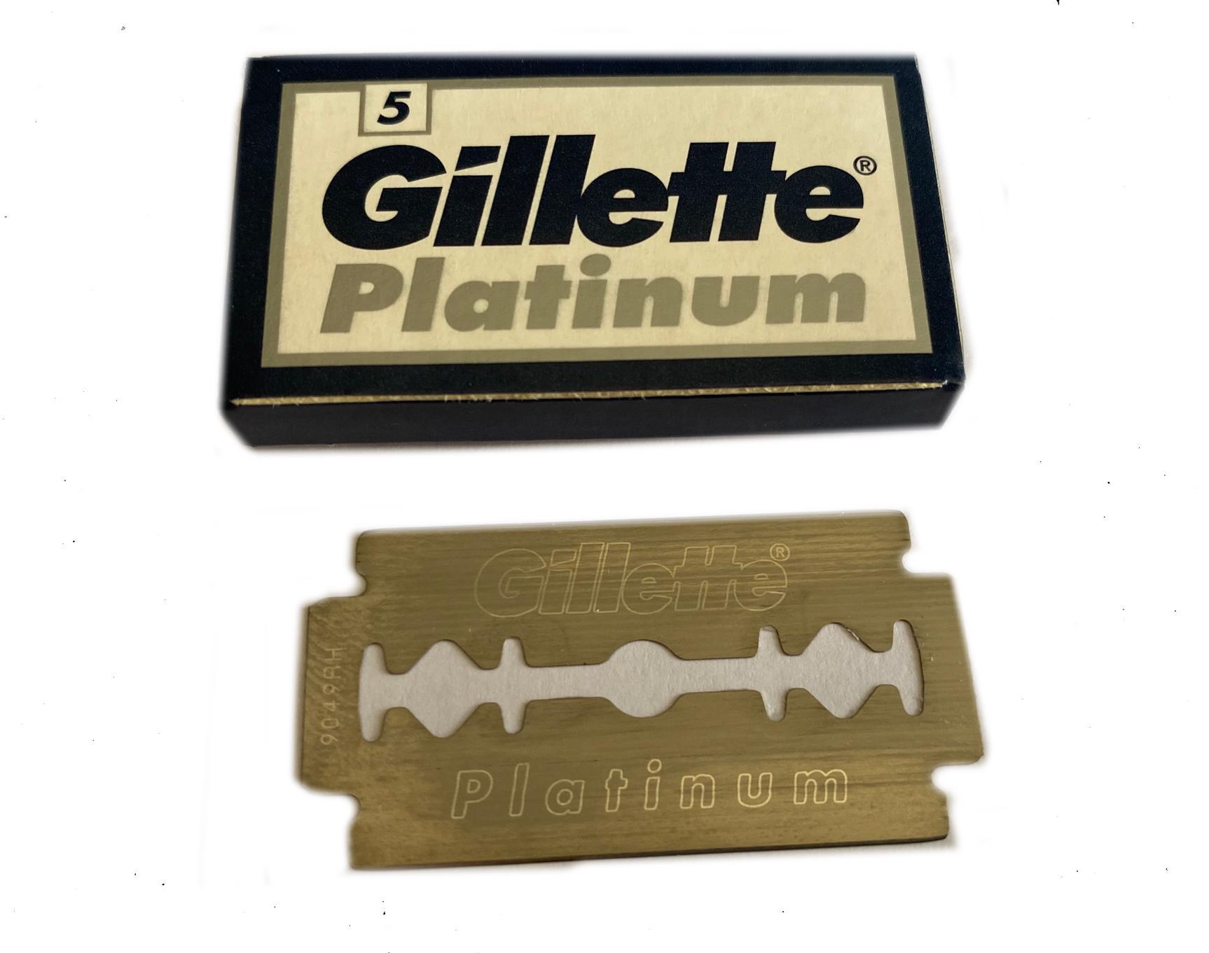 Gillette Platinum Double Edge Safety Razor Blades (10/25/100 count ...