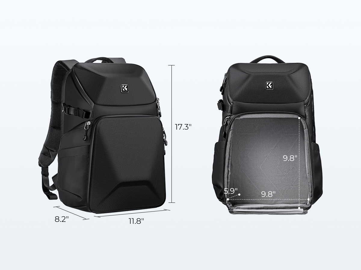 K&F Concept 20L Hard Shell Camera Backpack -Breathable Business Bag ...
