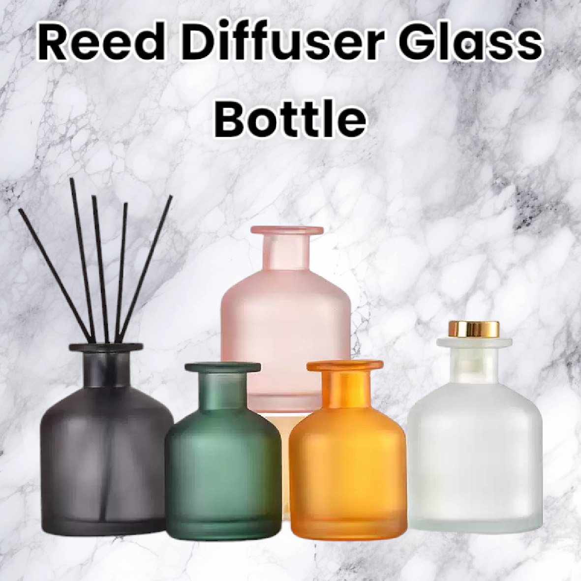 Reed Diffuser Glass Bottle 130ml, Bundle of 3, DIY Kits. | Shopee Singapore