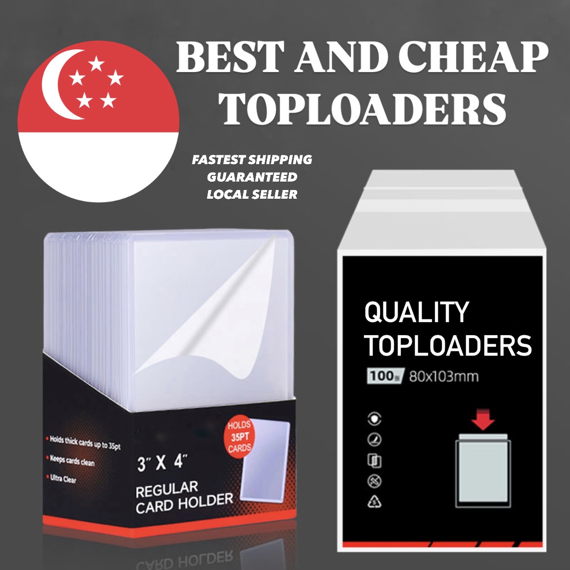LOCAL CHEAPEST Toploaders Top Loaders for Trading Card, Collectible ...
