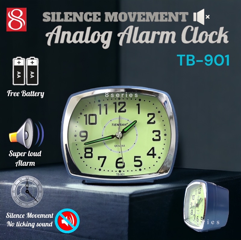{SG SELLER } Free Battery , Quartz Silence movement (No ticking sound ...