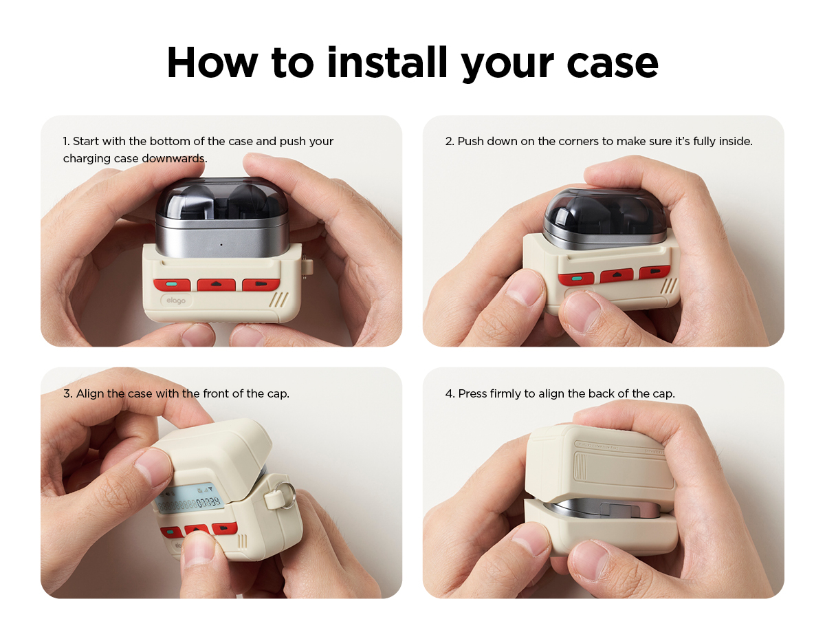 elago Pager Chain Case Compatible for Samsung Galaxy Buds 3 Case ...
