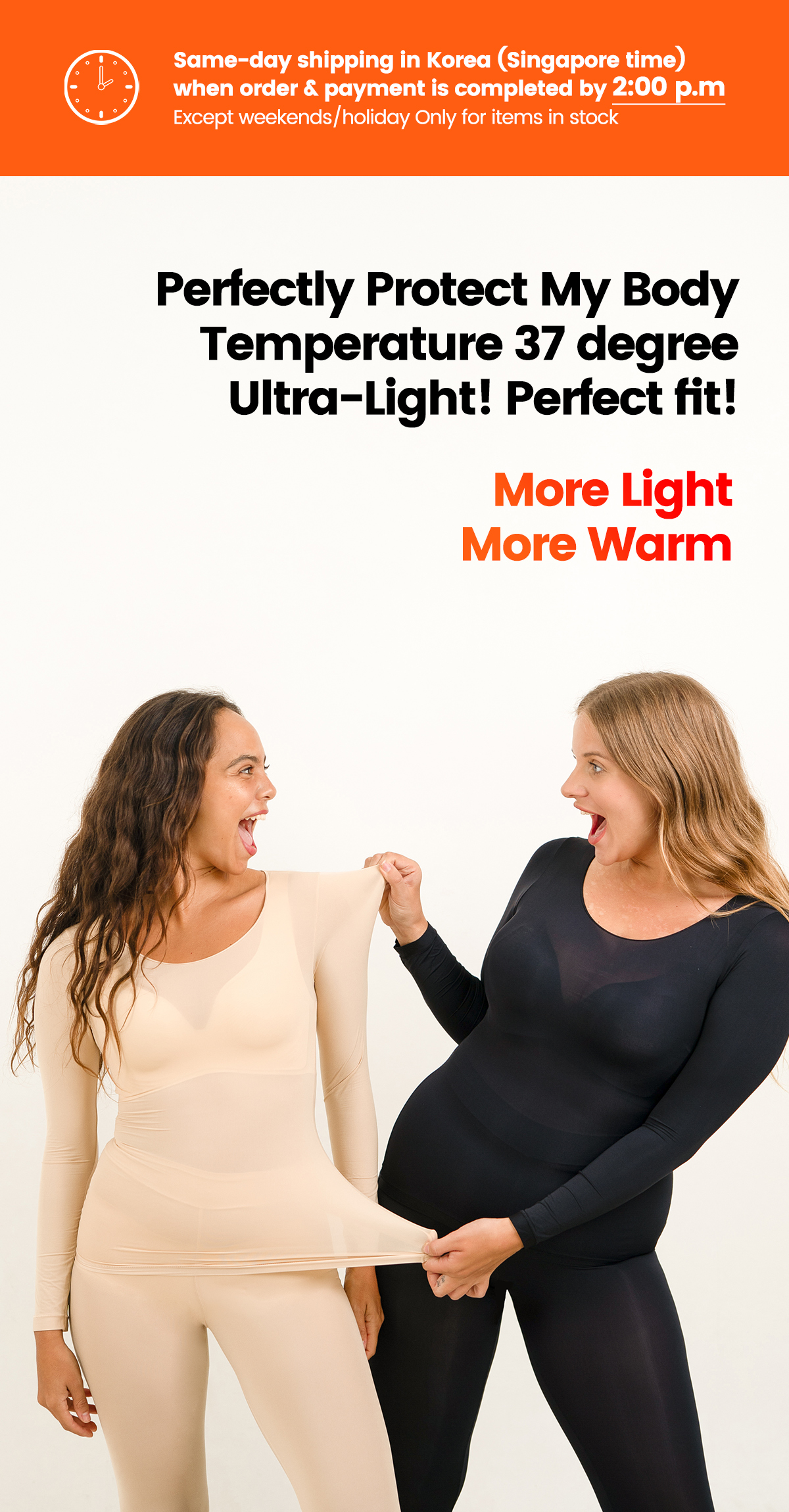 [LMM] Premium Innerwear Women Slim Long Johns Winter Thermal Set Warm