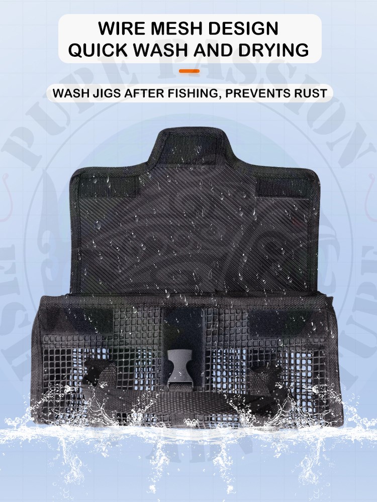 [Fast Delivery] Fishing Jig Lure Mesh Bag - Mini Size Portable Tackle ...