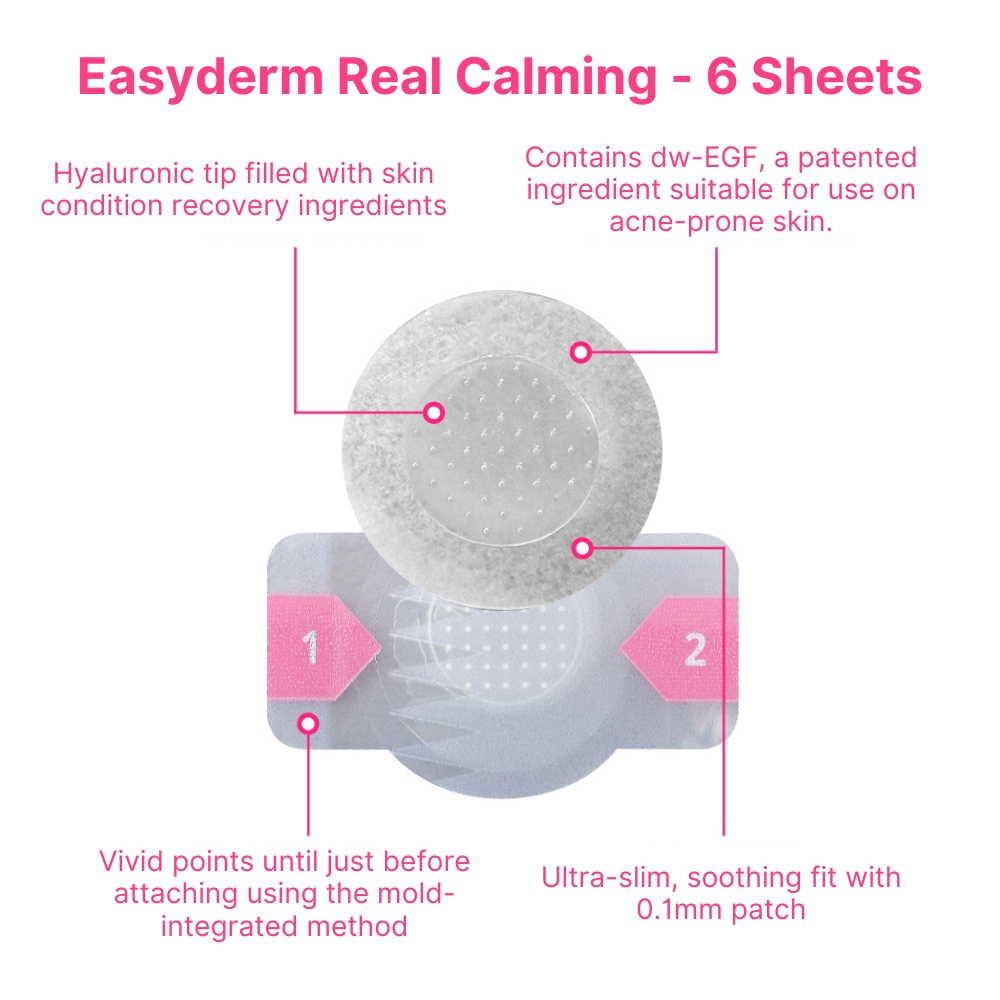 [Daily Acne Care] Easyderm Real Calming Patch – 6 Sheets | Thin ...