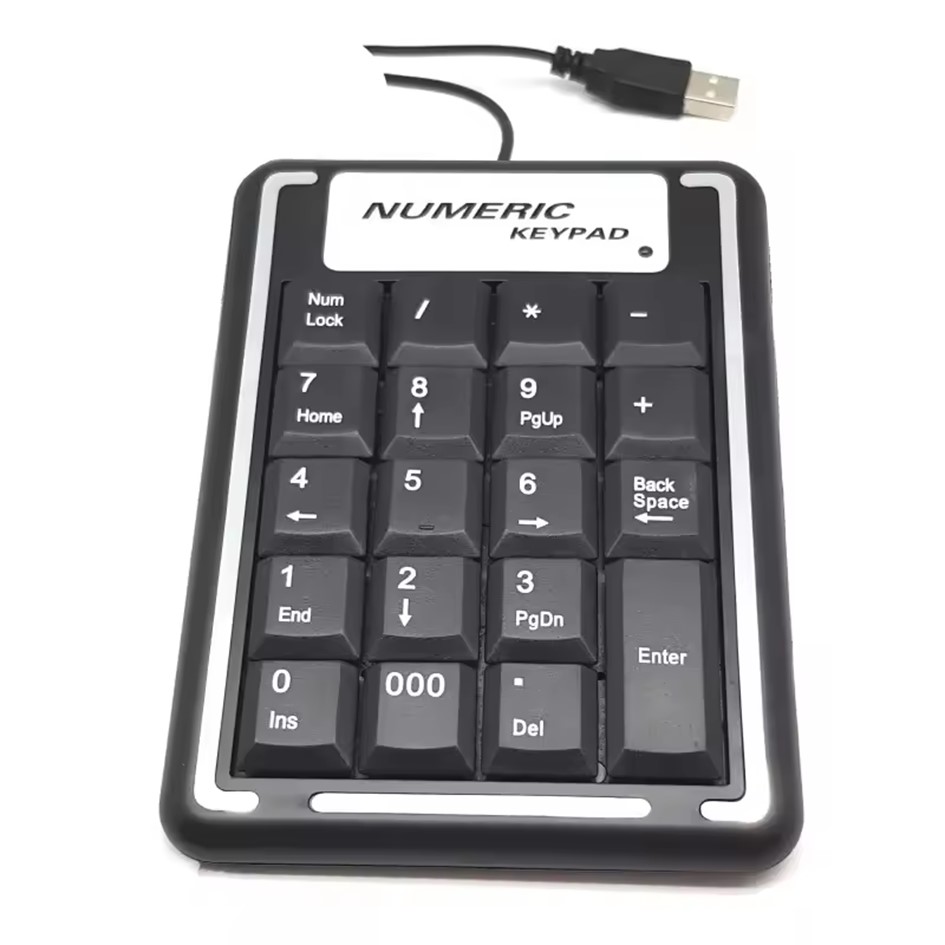 Portable Mini USB Numeric Keypad K015 19 Keys Number Pad | Shopee Singapore