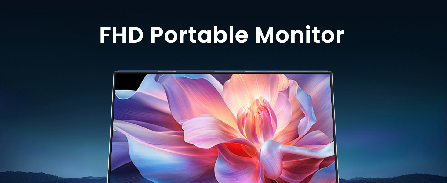 Zoomed-In 15.6/16 inch 2.5K 144Hz Portable Monitor for Laptop External ...