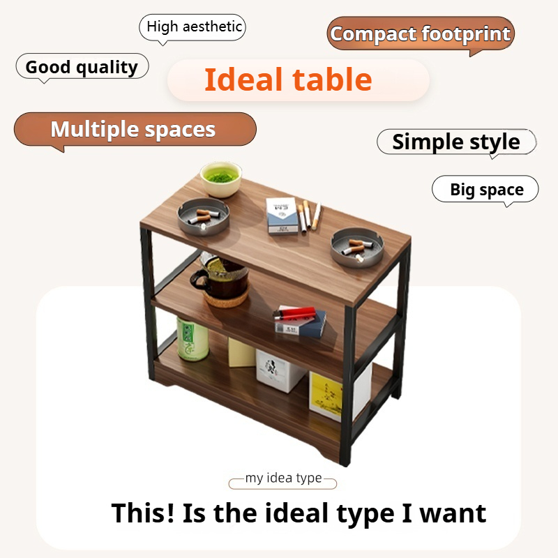 OS Shelf Sofa Side Table Wall Multi-layer Storage Rack Bookshelf Office ...