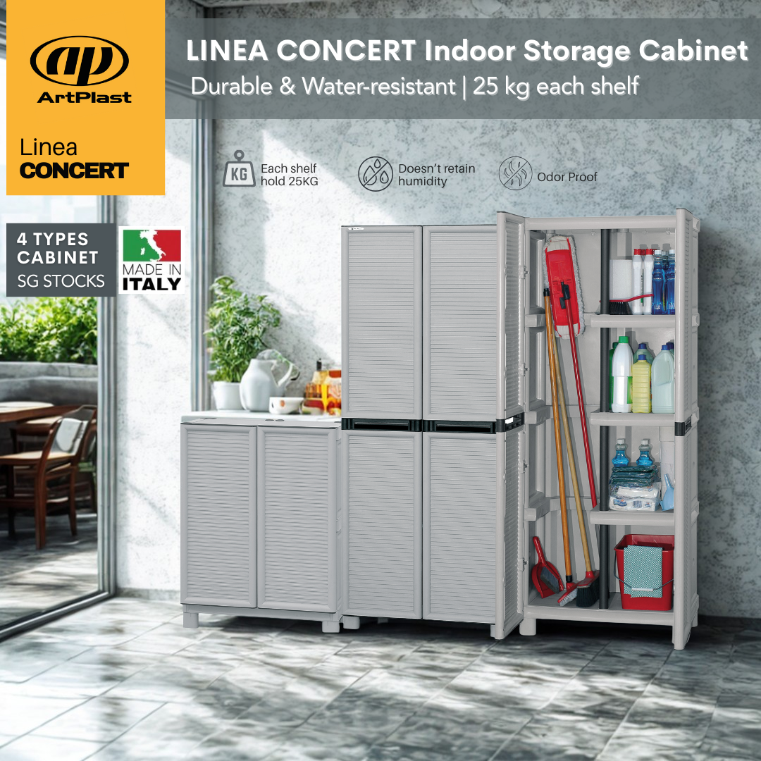 ARTPLAST Linea Concert Tall Utility Multipurpose Base Plastic Water ...