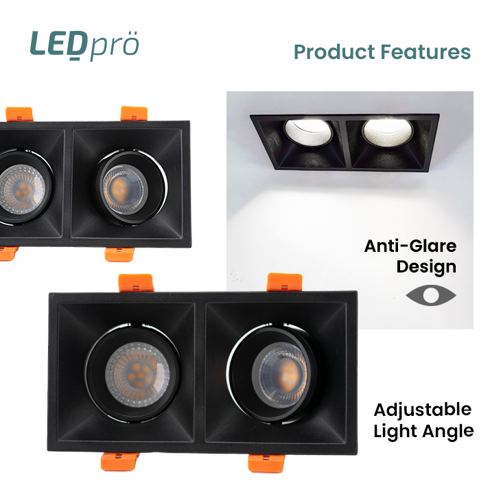 LED PRO LED Spot Light ANTI GLARE 8W/10W/18W Single Tone/Tri-tone Spot ...