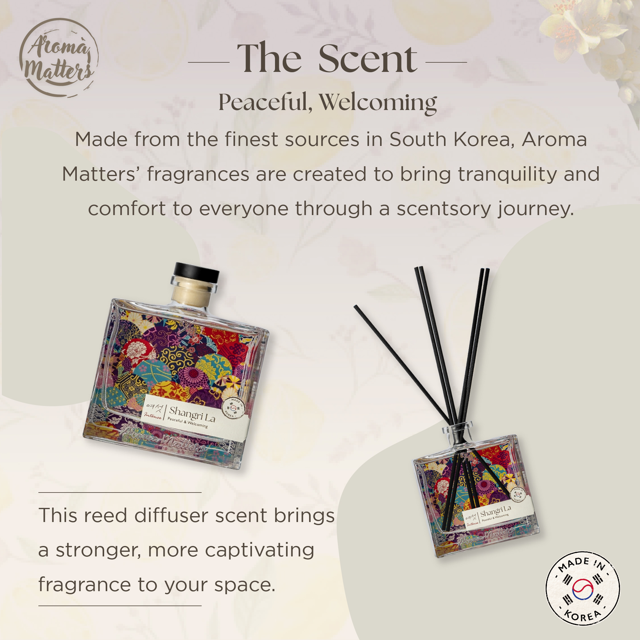 Aroma Matters INTENSE Reed Diffuser Made In Korea 120ml and 250ml ...