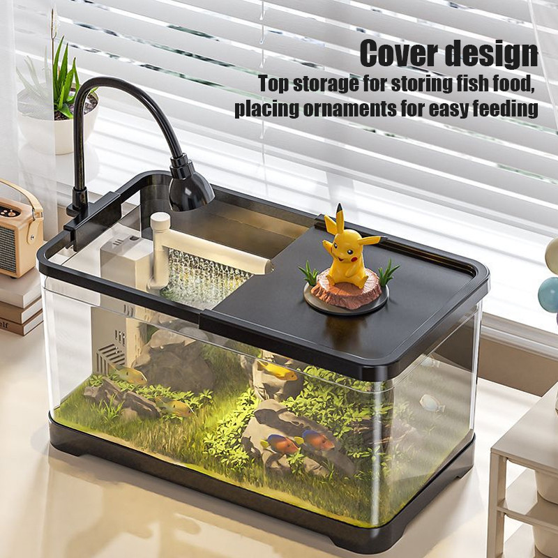 【Ready Stock】SPOETRY Fish Tank Desktop Fish Aquarium Filter Terrapin ...