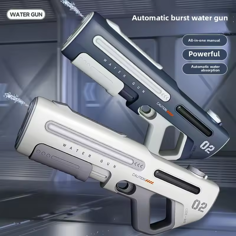 2 Modes Automatic Water Refill Electric Splashing Water Shooting Gun ...