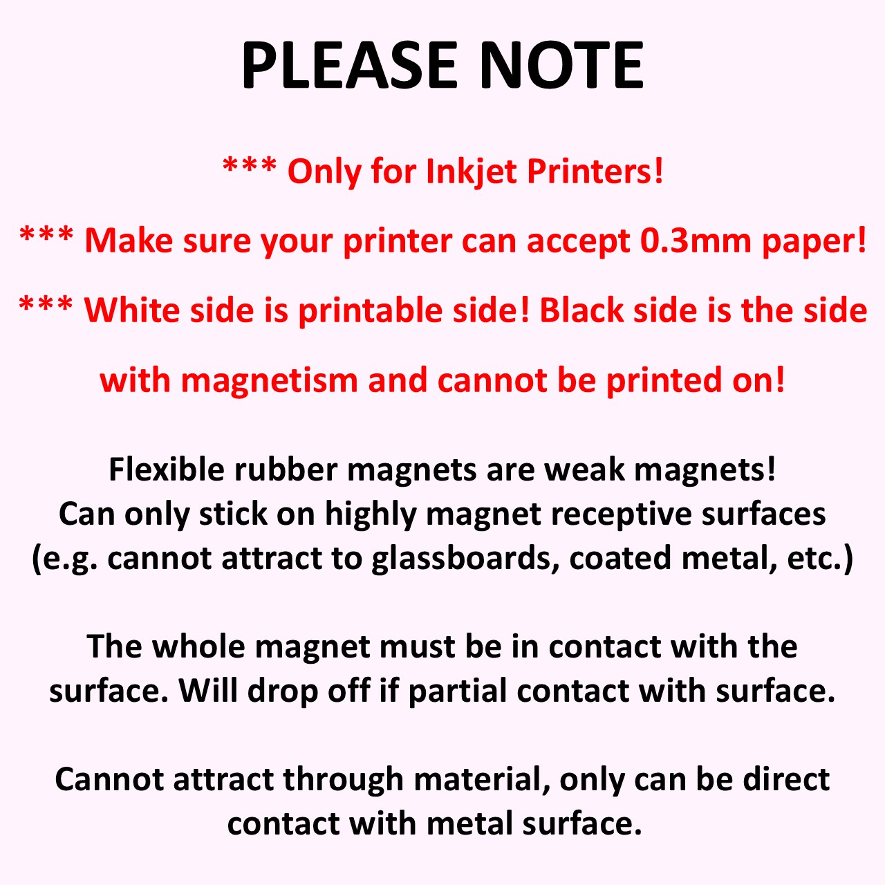 Printable Magnetic Paper A4 Inkjet Printing Flexible Magnet Sheet Photo ...