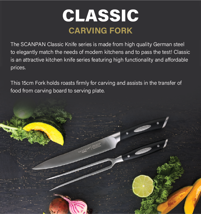 SCANPAN Classic 15cm Carving Fork | Shopee Singapore