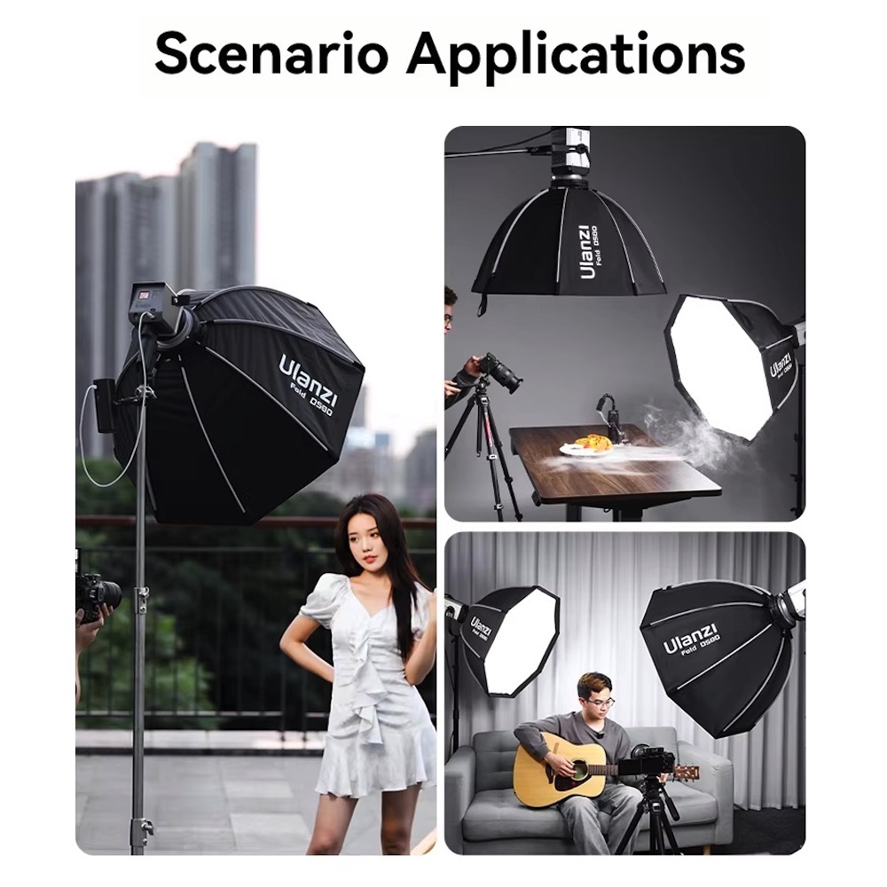 Ulanzi L069 DS80 80cm Bowens Mount Octagonal Softbox Studio Light ...