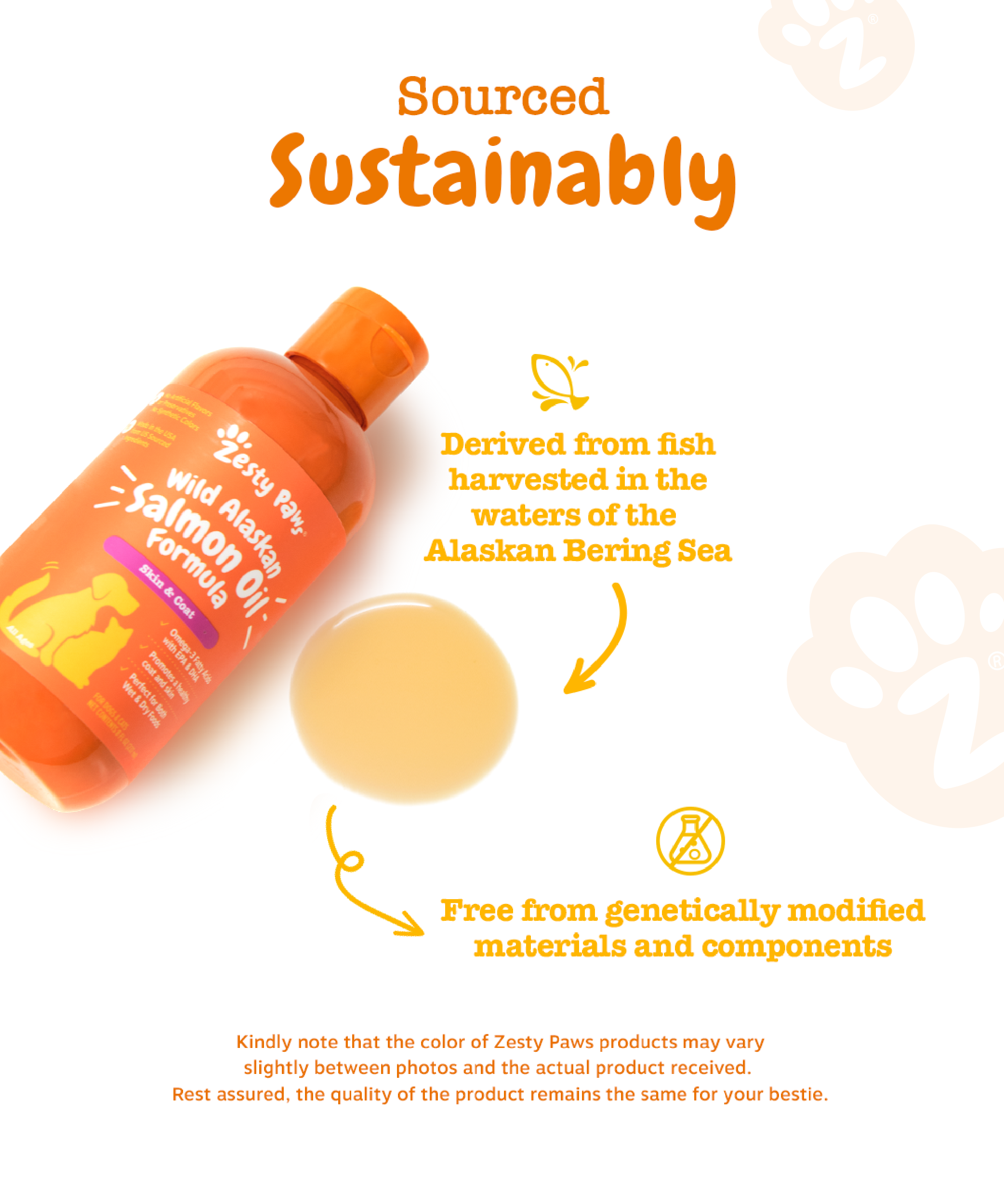 Zesty Paws Pure Wild Alaskan Salmon Oil for Cats and Dogs Skin