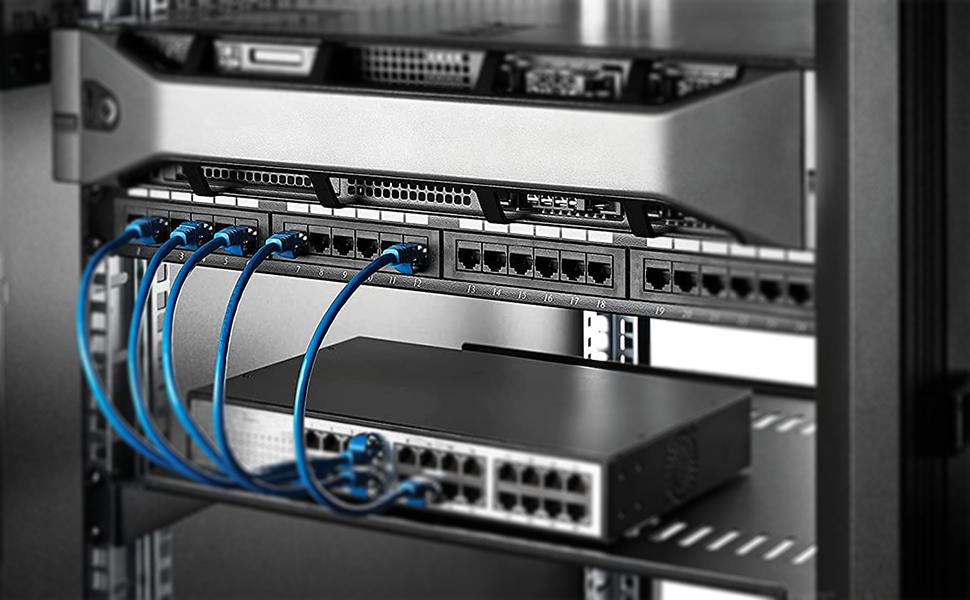 [SG Stock]Network Patch Panel,24 Port 1U Rack Mountable CAT6 Patch ...