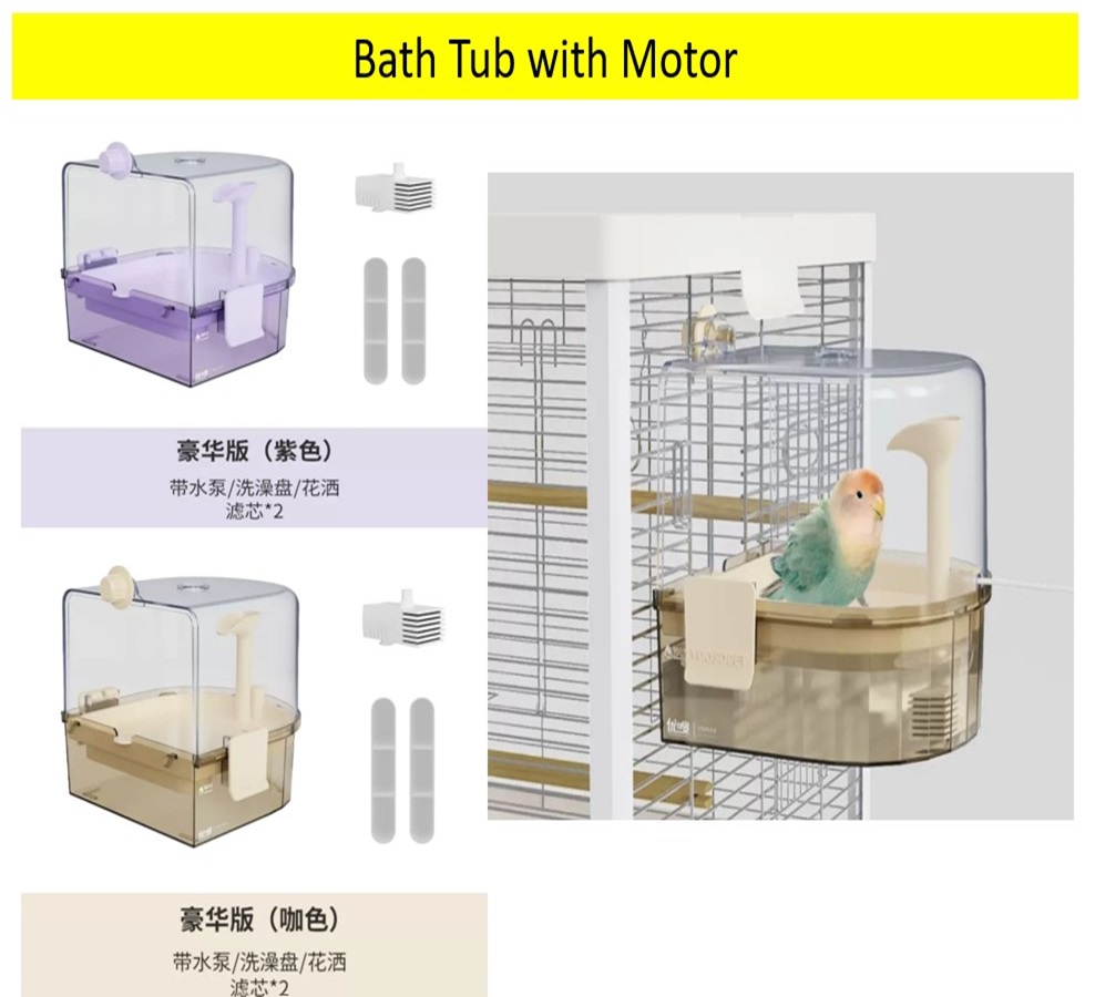 Bird Cage. Acrylic Parrot Cage. Luxury Parrot Cage for Small Parrots ...
